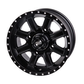 Tusk Cascade ATV/UTV Wheel 14x7 — 4 x 156 mm — 4.0 + 3.0 — Matte Black