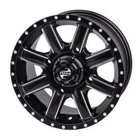 Tusk Cascade ATV/UTV Wheel 14x7 — 4 x 156 mm — 5.0 + 2.0 — Machined/Black