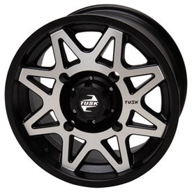 Tusk Tintic ATV/UTV Wheel 14x7 — 4 x 137 mm — 5.0 + 2.0 — Machined/Black