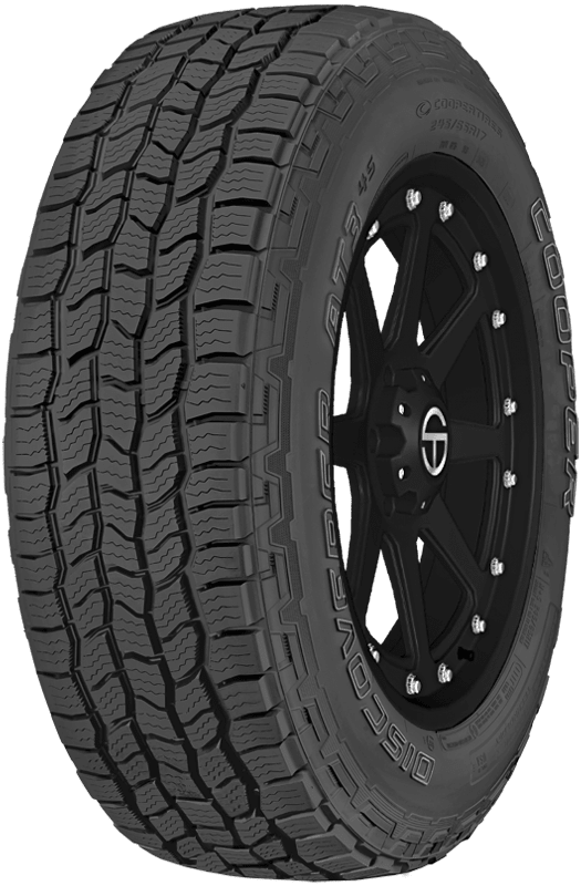 Representative Cooper Discoverer A/T3 4S model image; size and sidewall appearance may differ; wheel not included.