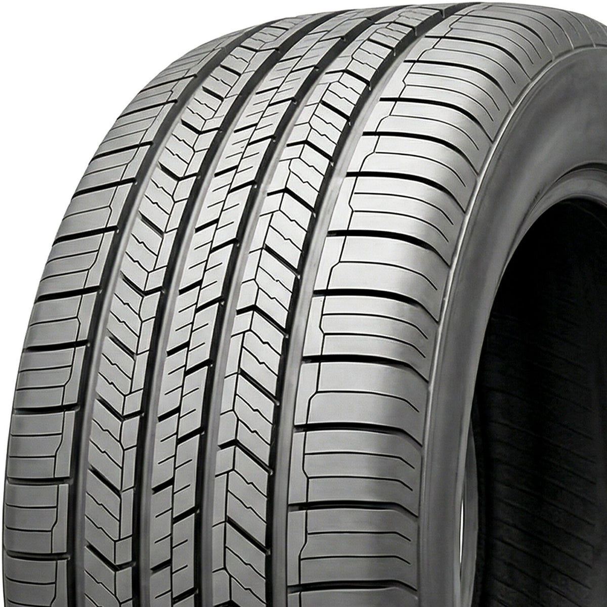 
Representative Royal Black Milage model tread photograph; listed size and MPN identify supplied tire; wheel not included.
