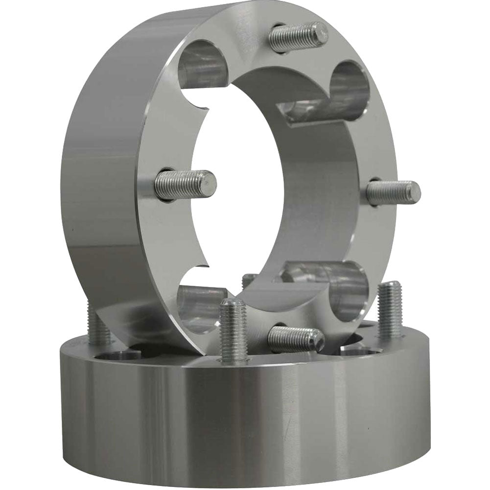 SuperATV silver four-stud 1.5-inch wheel spacer pair