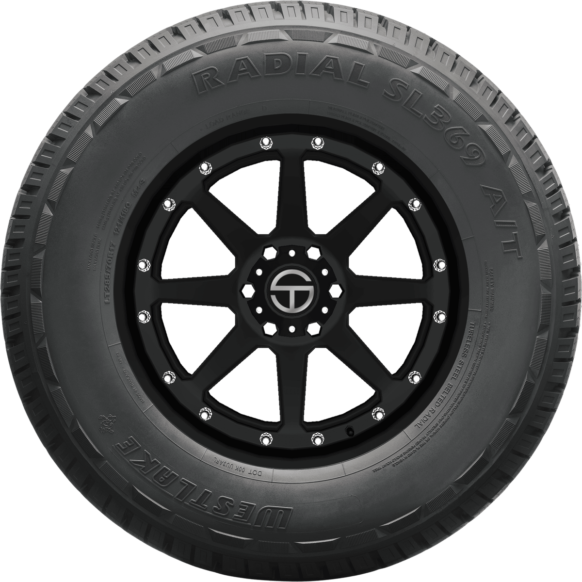 Representative Westlake SL369 model image; different sidewall size pictured; wheel not included.